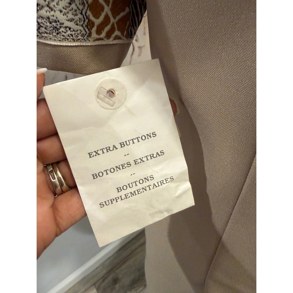 BFA Classics Tan Khaki Safari Maxi Dress, Size 14 - Picture 7 of 7
